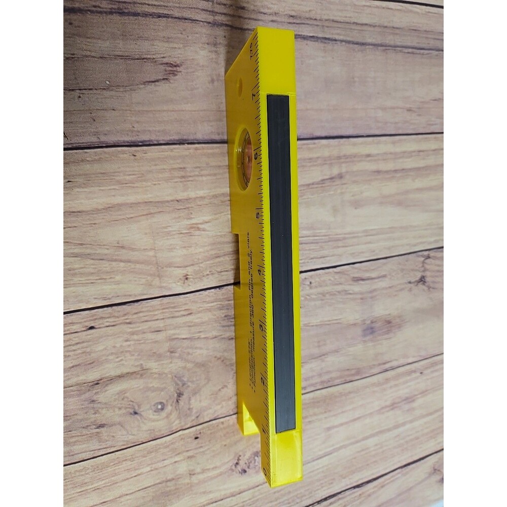 Tool Bench 8" Magnetic Level Ruler Bubble Tool - Compact Magnetic Level - New - Picture 2 of 3